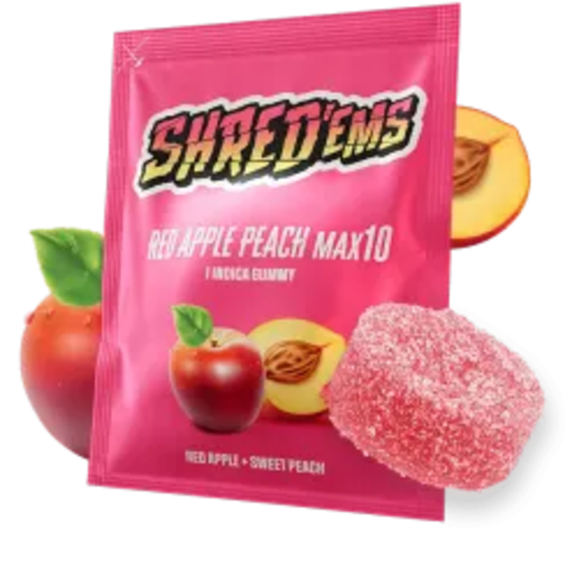 Shred'ems Red Apple Peach Soft Chew | Smokey's