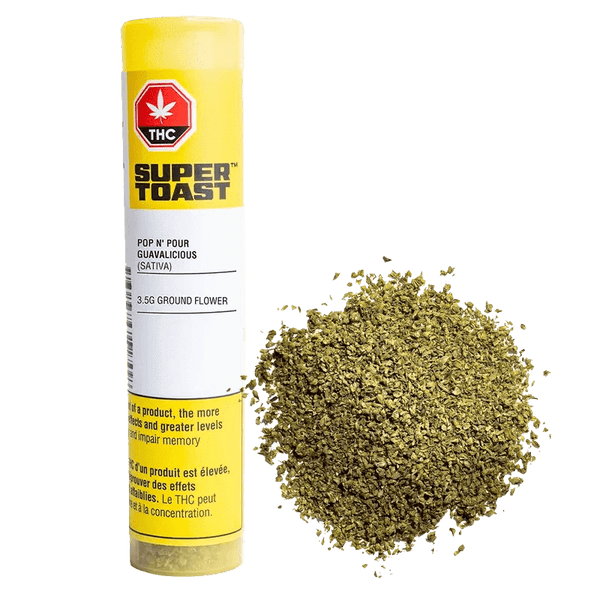 Super Toast Pop N' Pour Guavalicious Milled — Smokey's | Sativa | Cannabis Delivery & Pickup
