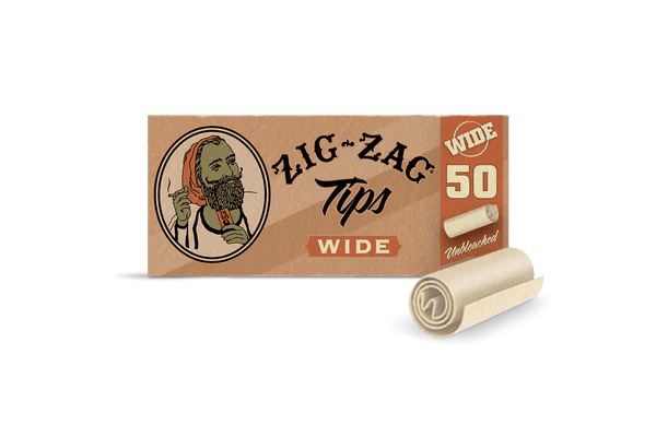 Zig Zag Unbleached Wide Rolling Tips — Smokey's | Rolling Papers, Cones, & Wraps | Cannabis Delivery & Pickup