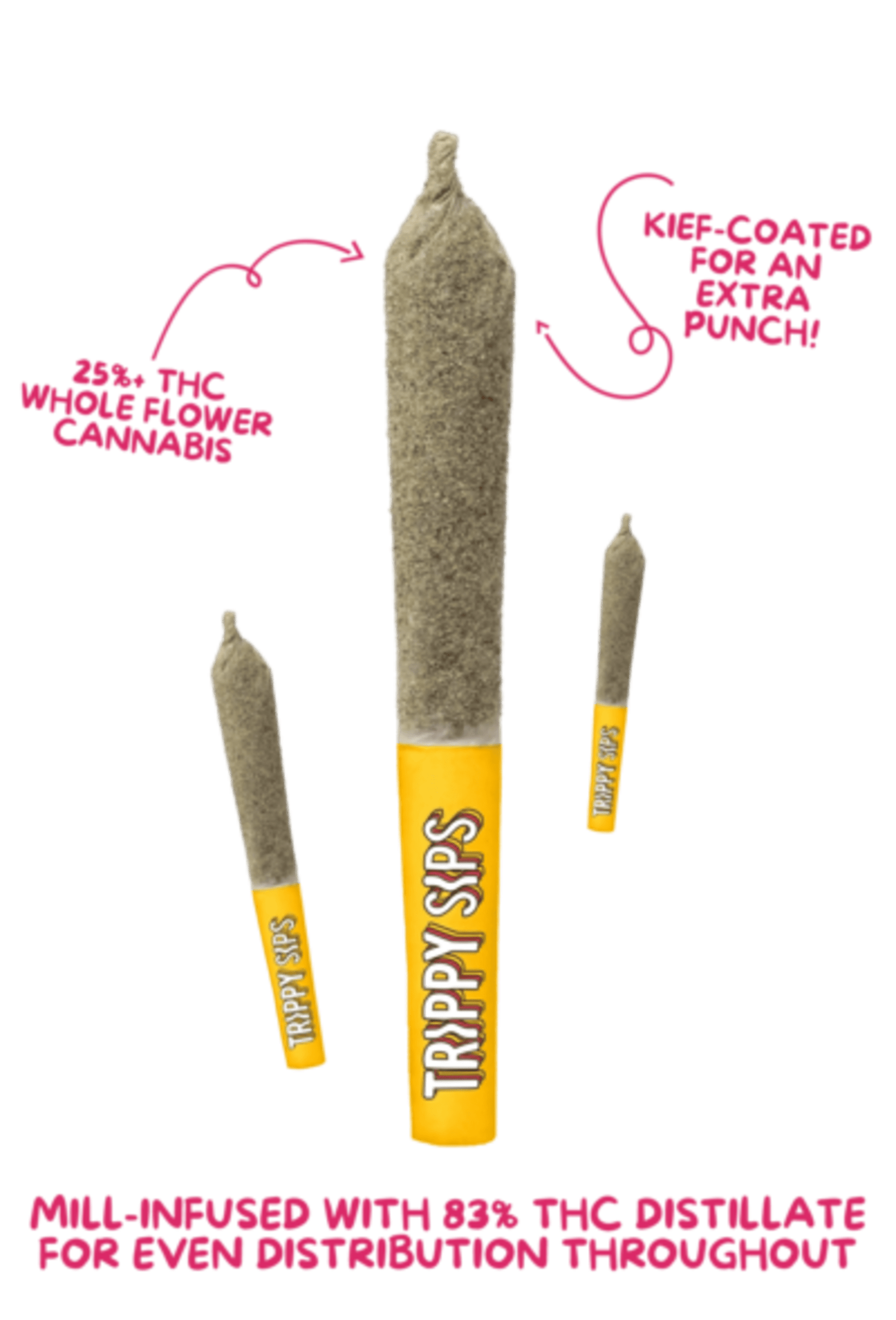 Trippy Sips Holiday Fruit Punch Diamond Coated Infused Pre-Roll | Smokey's