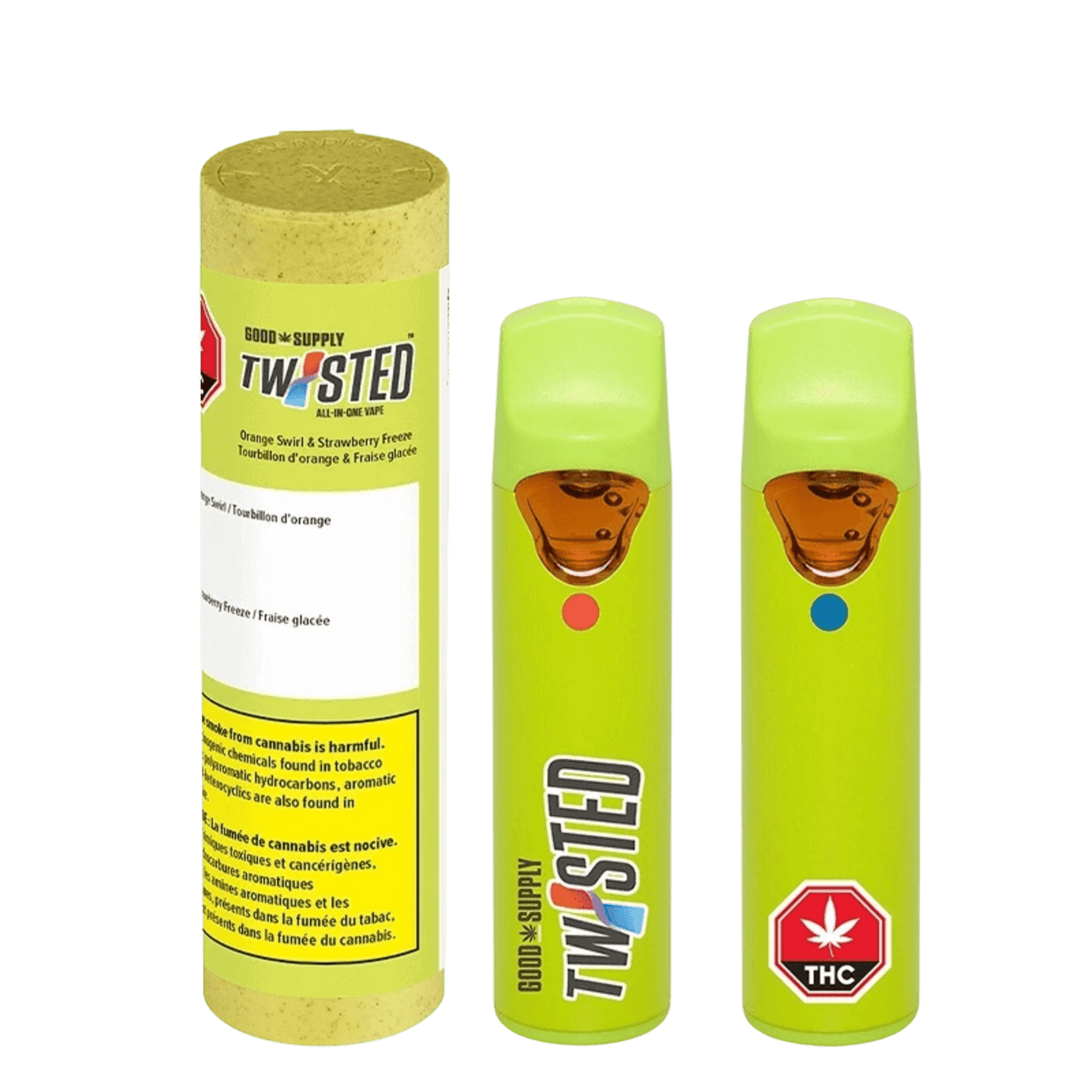 Good Supply Twisted Orange Swirl & Strawberry Freeze Disposable | Smokey's