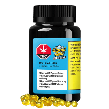 Glacial Gold THC 10 Softgels
