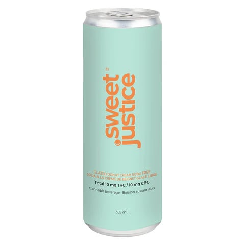 Sweet Justice Glazed Donut Cream CBG Soda — Smokey's | Beverages | Cannabis Delivery & Pickup