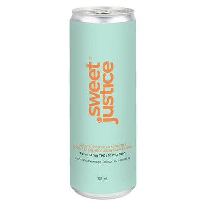 Sweet Justice Glazed Donut Cream CBG Soda | Smokey's