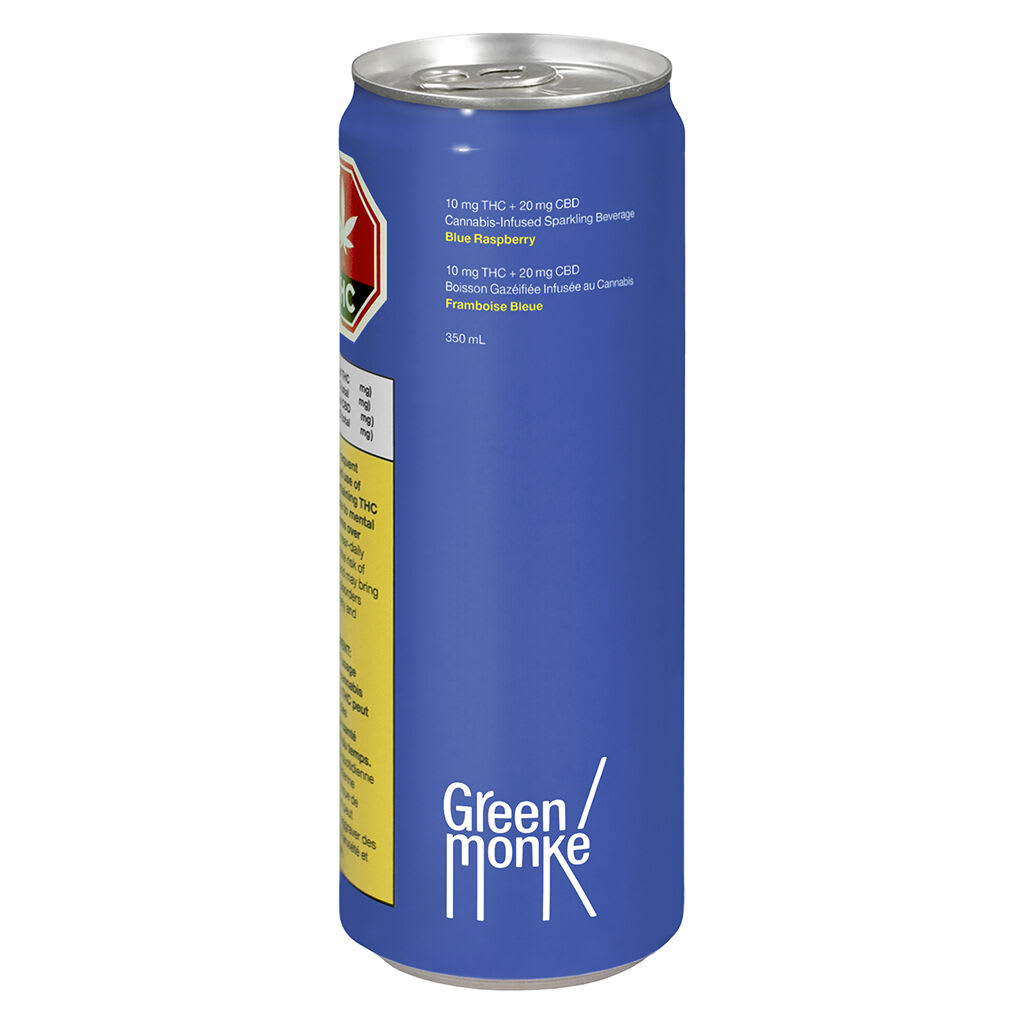 Green Monke Blue Raspberry Beverage | Smokey's