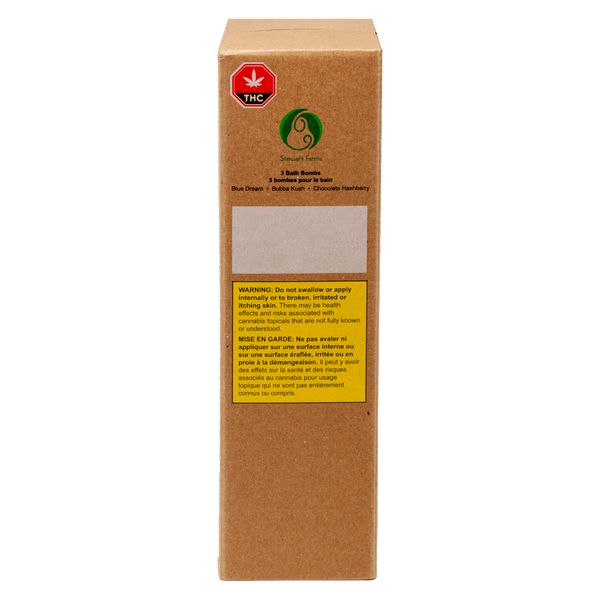 Blue Dream, Bubba Kush, Chocolate Hashberry Bath Bombs — Smokey's | Topicals | Cannabis Delivery & Pickup
