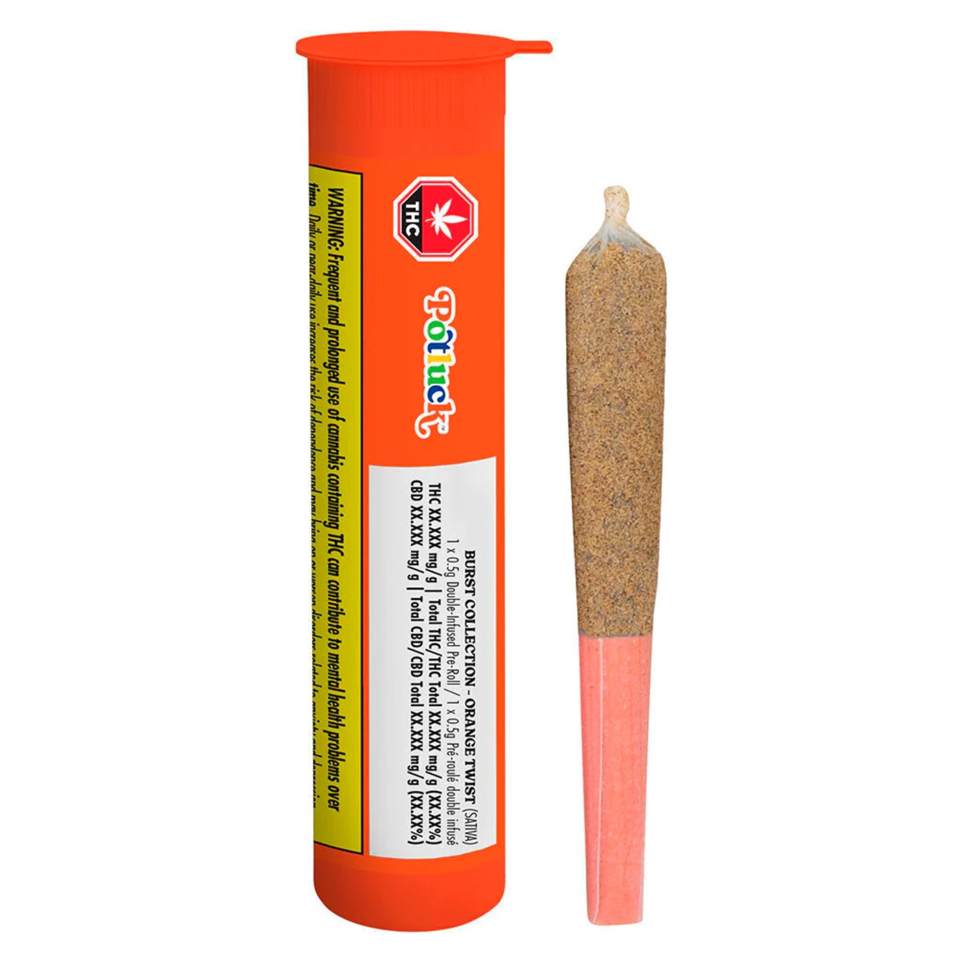 Potluck Orange Twist Infused Pre-Roll | Smokey's