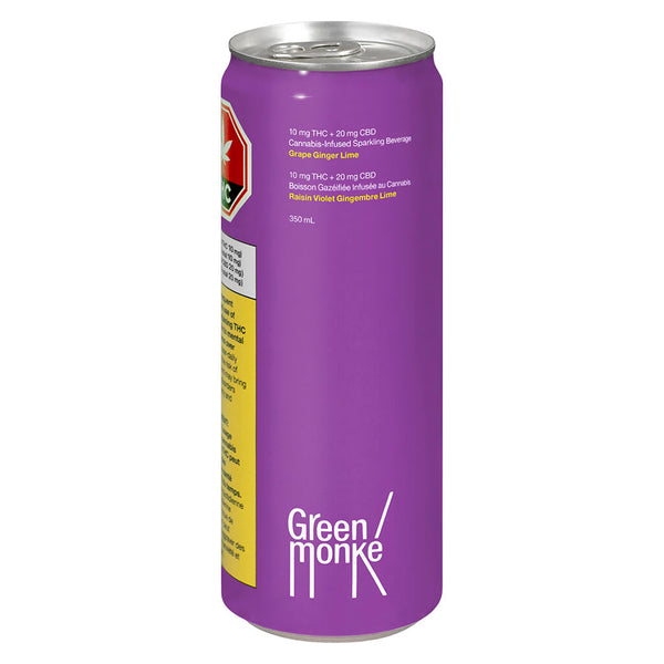 Green Monke Grape Ginger Lime — Smokey's | Beverages | Cannabis Delivery & Pickup