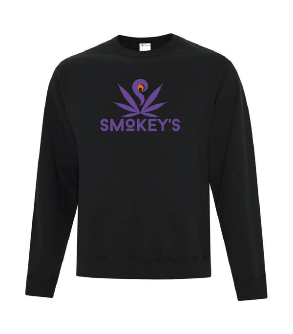 Smokey's Classic Black Sweatshirt — Smokey's | Tops | Cannabis Delivery & Pickup