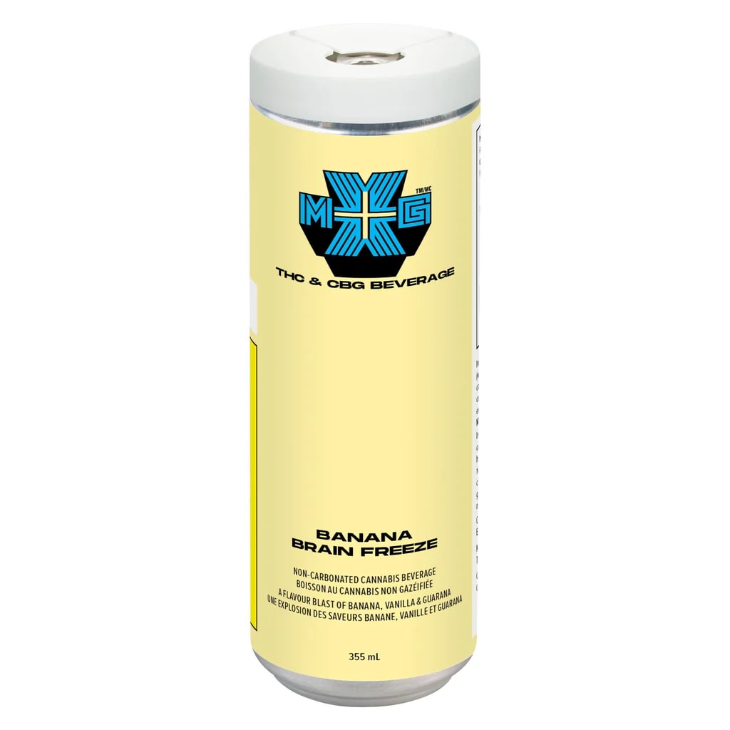 XMG+ Banana Brain Freeze CBG/Guarana Beverage