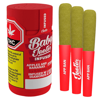 Baby Jeeter Apples and Bananas Coated Infused Pre-Roll | Smokey's