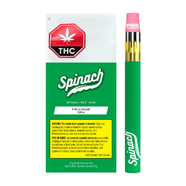 Spinach HITZ Pink Lemonade Disposable — Smokey's | Disposables, & Kits | Cannabis Delivery & Pickup