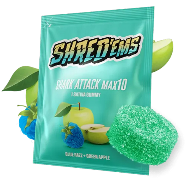 Shred'ems Shark Attack Soft Chew — Smokey's | Soft Chews | Cannabis Delivery & Pickup